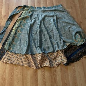 Silk Wrap Skirt